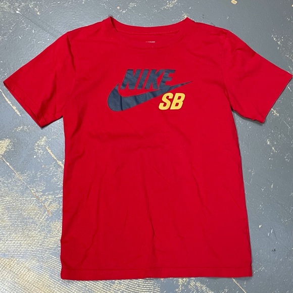 Nike SB 6.0 Skateboard Shirt Red Navy Small Nyjah - Picture 8 of 8